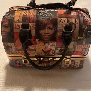 Michelle Obama magazine Cover hobo purse